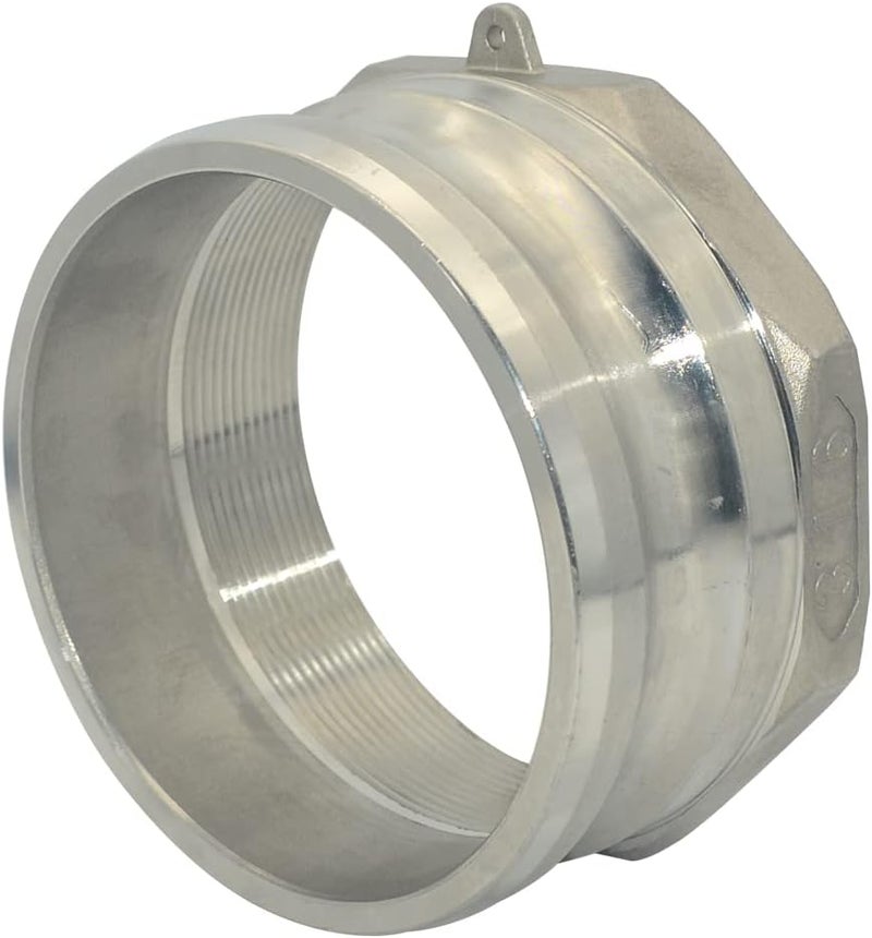 Varmhus Female Pipe Threads x 4"Type A Trash Pump Adapter Male Camlock,Type A Cam and Groove Hose Fitting,Stainless Steel 316 - Image 3